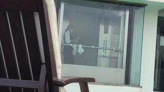 Hotel Maid Sees My COCK!!