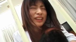Saki Mutoh nurse has hairy slit fucked with cock and s