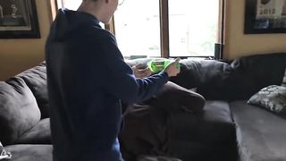 Big Stick Bug Takes on Spanish Maid