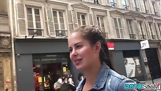 Big butt babe didn't even take off her thong while she was getting a rear fuck