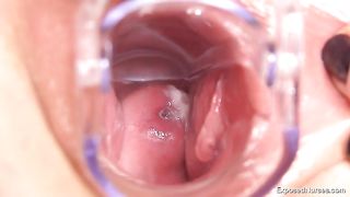 Nurse Shows Her Deep Vagina