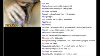 OMEGLE SUBMISSIVE TEEN WITH BIG TITS AND ASS FOLLOWS ORDERS