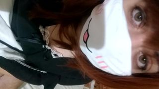Uraraka Maid Cosplay Orgasm on BF's Leg