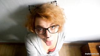 Neko Teen Deepthroat and Facialized