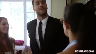 Submissive Mom and Teen Get Dominated