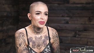 Masturbating Beauty Fucked By Sex Machine