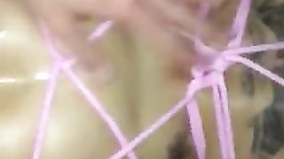 Nasty Hungarian Tattoo Girl Fucks with Boyfriend Tied