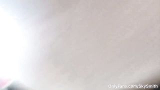 British Chick has a Sneaky Starbucks Parking Lot Orgasm from my OnlyFans!