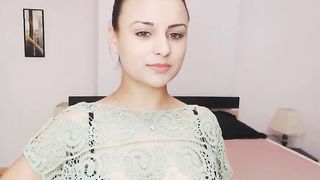 Cute Romanian Teen Strips and Masturbates