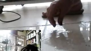 Georgous Latina MILF Squirt at Work
