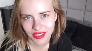 Jamie Stone POV Blowjob 30 - Red Lipstick Sloppy Facial