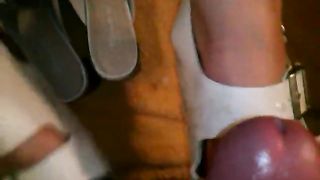 Shoejob,cumshot on Nurse Shoes 2
