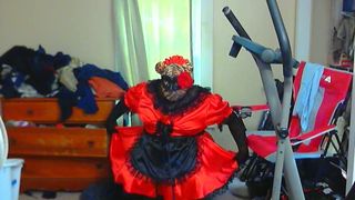 Tiger Zentai Crossdress Maid