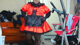 Tiger Zentai Crossdress Maid