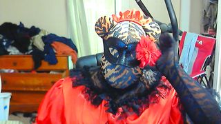 Tiger Zentai Crossdress Maid