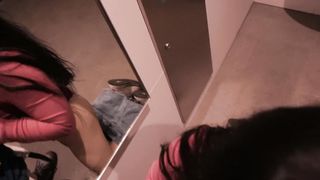 Hot Tinder Meet up Ends in a Public Bathroom for a Fuck - Lovingrosiex