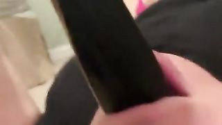 Submissive Tinder Date Sucking on Toy