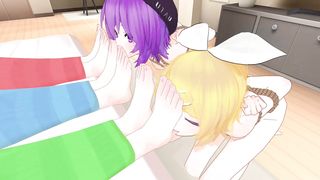 Girls just having Fun: the Animation - [3d MMD, Mummified, Foot Slaves]