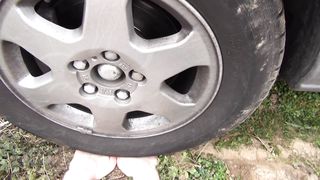 Cruel Girls Run over Slave Hands