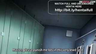 Hentai School Girl Slave Fucked in Public Toilet