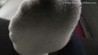 Cute French Girl Tortures Tiny Slaves with Feet