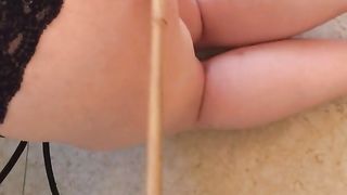 Amateur Slave Girl got a little Spanking