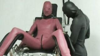 Heavy Latex Rubber Lesbians Lezdom Mouthgag Femdom Slave Girl Bondage