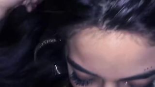 Sexy Green Eyed Teen Loves taking Cum to the Face before Bed