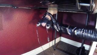 Milking Table Vibrator Edging HUGE Cumshot