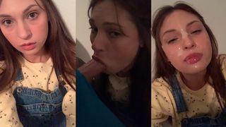 Neighbors Daughter Sneaks over & Cums on Hitachi while I Facefuck her