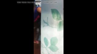 latina caught fucking - friends watch her - doggystyle sex