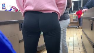 Athletic Teen Curvy-Firm Ass Candid Leggings