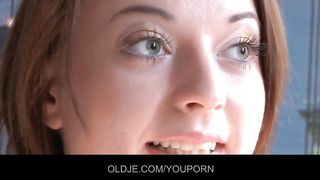 Young spoiled girl fixed up by an oldman porn fitter