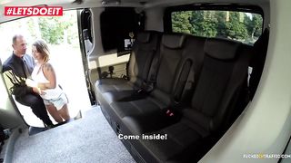 LETSDOEIT - Petite Czech Teen Cums Hard In Taxi In Public