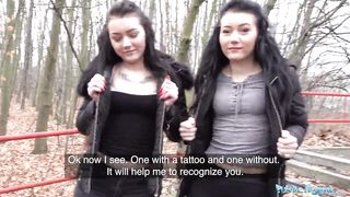 Public Agent Real Twins stopped on the street