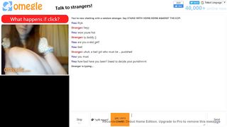 Filthy Omegle Slut wants to be Punished and does all - Part 1