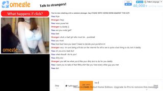 Filthy Omegle Slut wants to be Punished and does all - Part 1