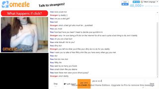 Filthy Omegle Slut wants to be Punished and does all - Part 1