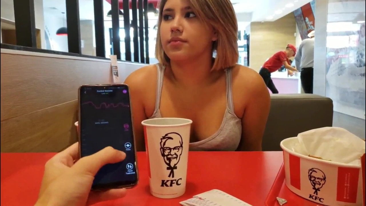 Kfc Sexvideo - Quick sex in KFC bathroom with my boyfriend
