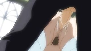 Sexy maid takes hard hentai stick