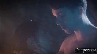 Choke-y rough sex for submissive rae lil'