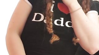 Small Teen Babe Gets Floor Wet in Public Changing Room