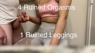 He Ruined my Leggings when I Ruined his Orgasm after Workout
