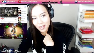 NovaPatra Forgets her Twitch Stream is on and Faps